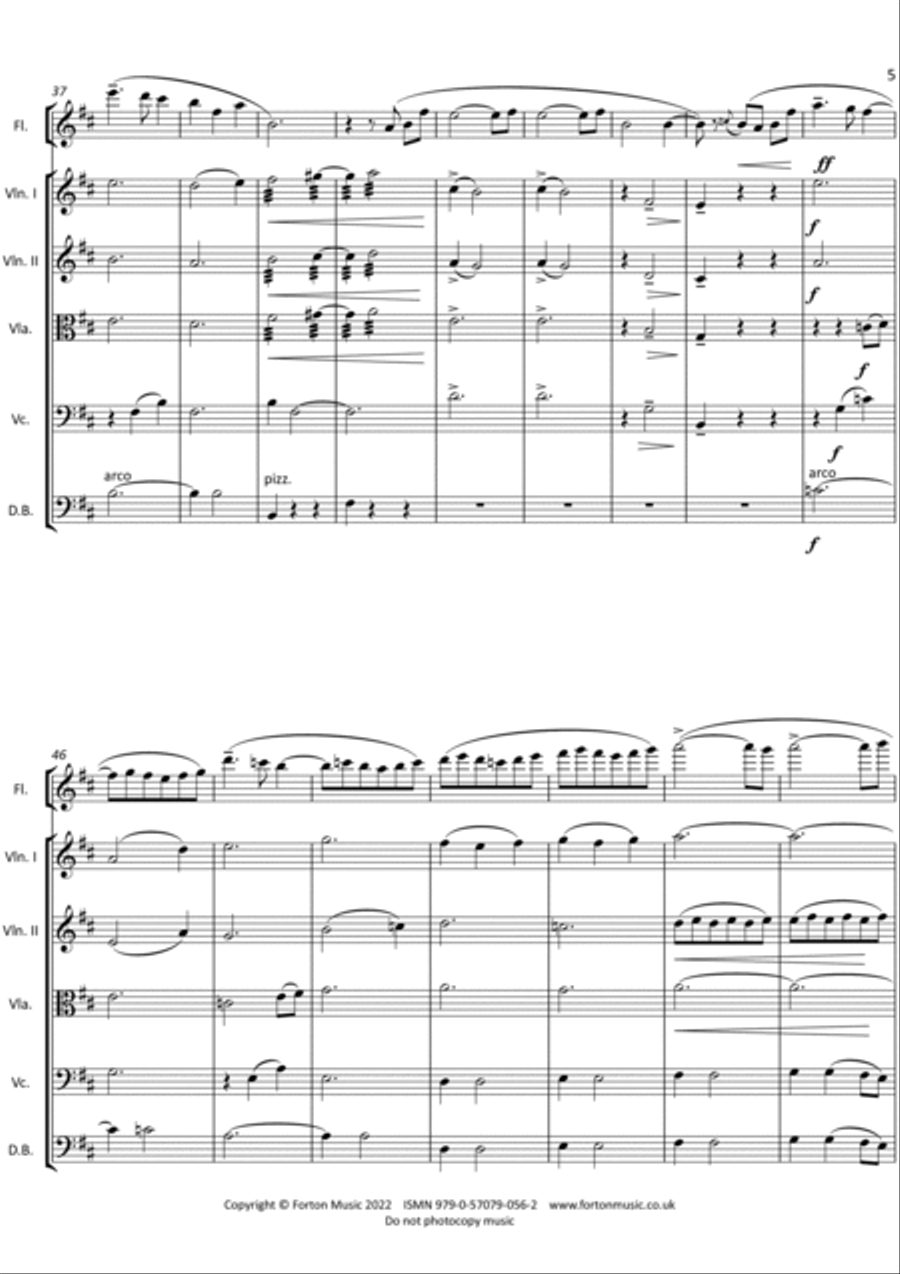 Concertino Siciliano Flute scores gallery preview page 5