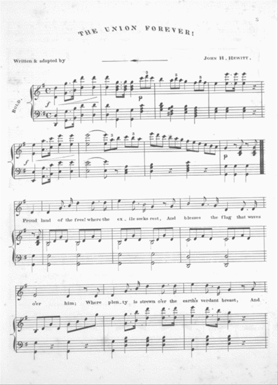 The Union Forever. A Patriotic Song Voice scores gallery preview page 2