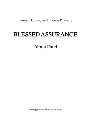 Book cover for Blessed Assurance Viola Duet