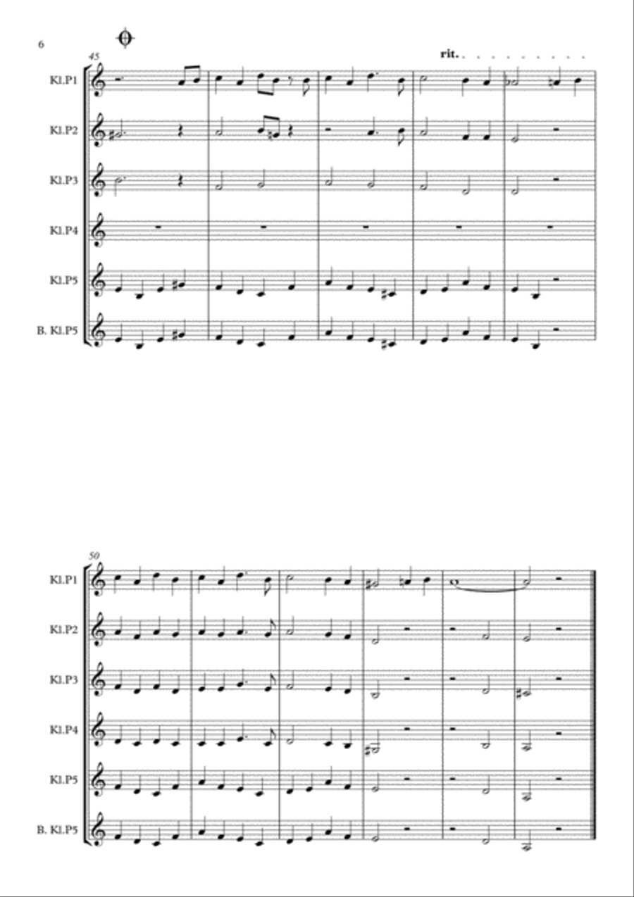 Michelle Michelle Woodwind Quintet scores gallery preview page 6