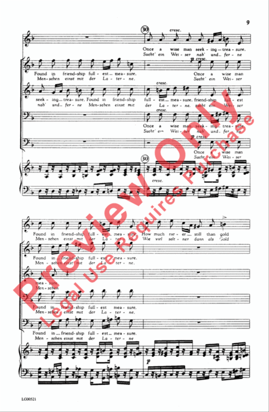 Ständchen Men's Choir scores gallery preview page 9