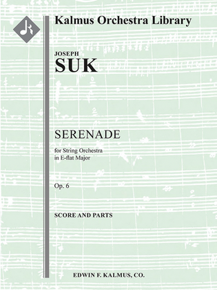 Book cover for Serenade for String Orchestra, Op. 6
