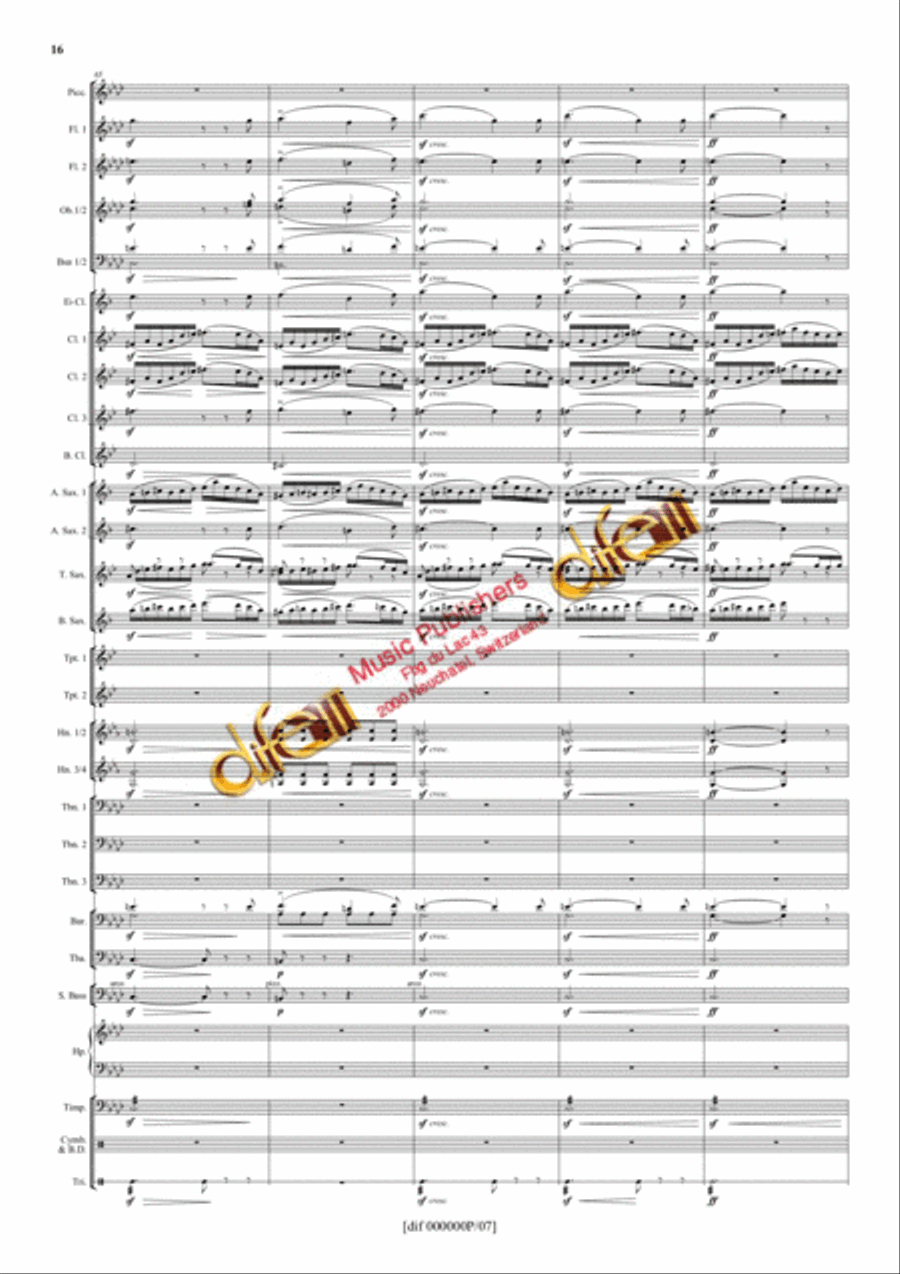 La Moldau Concert Band scores gallery preview page 15