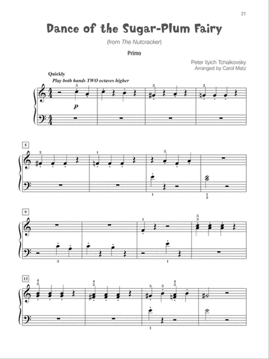 Famous & Fun Christmas Duets, Book 3 Small Ensemble scores gallery preview page 22