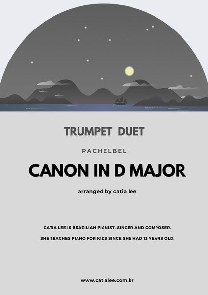 Canon in D - Pachelbel - for trumpet duet F Major image number null