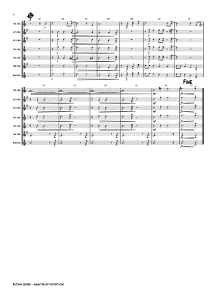Autumn Leaves - Jazz Classic - Les feuilles mortes - Saxophone Quintet image number null
