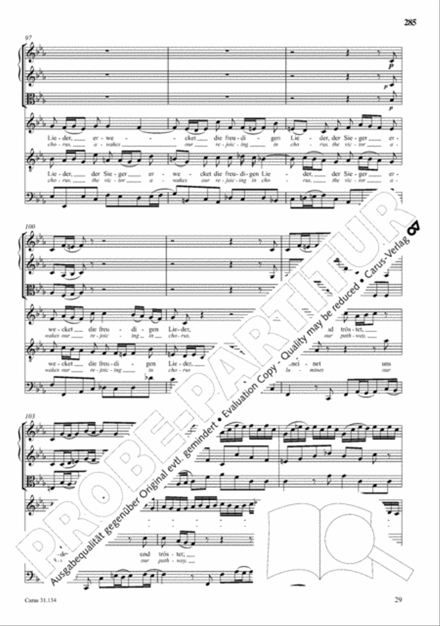 The Complete Sacred Vocal Works (Das geistliche Vokalwerk) Voice scores gallery preview page 286
