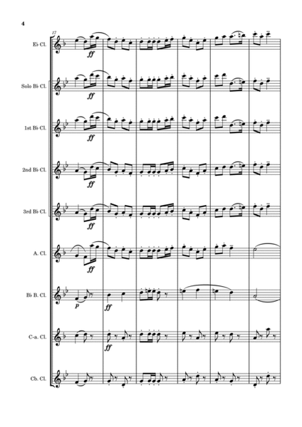 Folk Song Suite - Movement 1 - March (Seventeen Come Sunday) - Clarinet Choir Music image number null