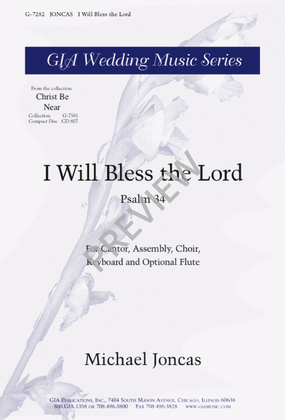 Book cover for I Will Bless the Lord