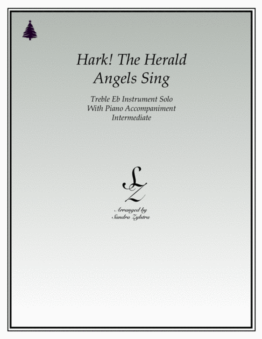 Hark! The Herald Angels Sing (treble Eb instrument solo) image number null
