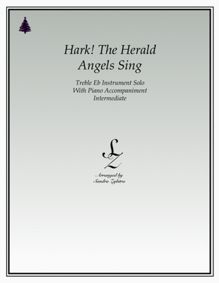 Hark! The Herald Angels Sing (treble Eb instrument solo)