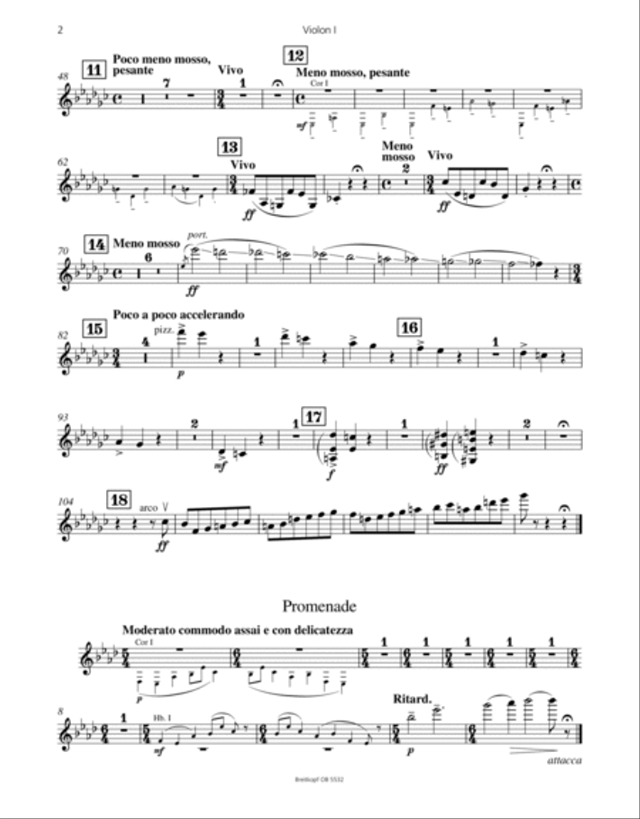 Tableaux d’une exposition Orchestra scores gallery preview page 3