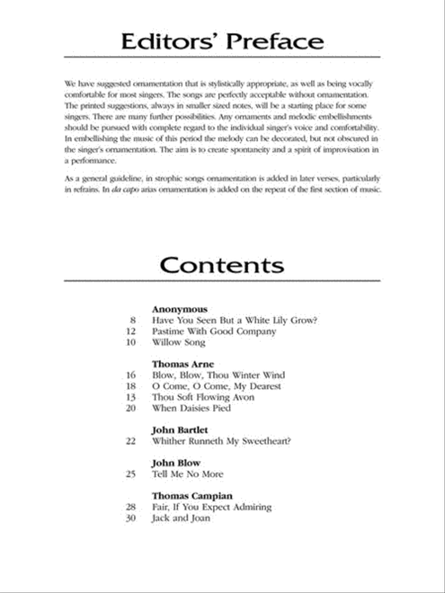English Songs: Renaissance to Baroque Low Voice scores gallery preview page 3