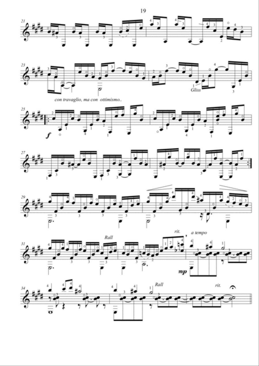 Riflessioni lontane Acoustic Guitar scores gallery preview page 2