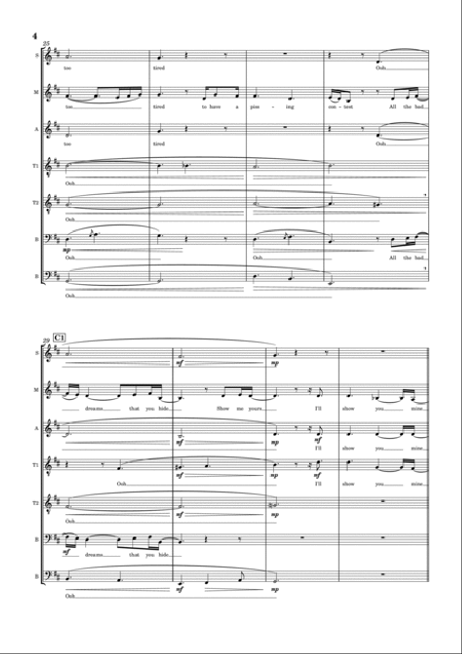 Savior Complex 4-Part scores gallery preview page 4