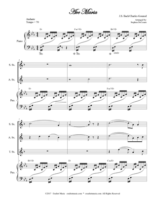 Ave Maria (Saxophone Quartet - Piano Accompaniment)