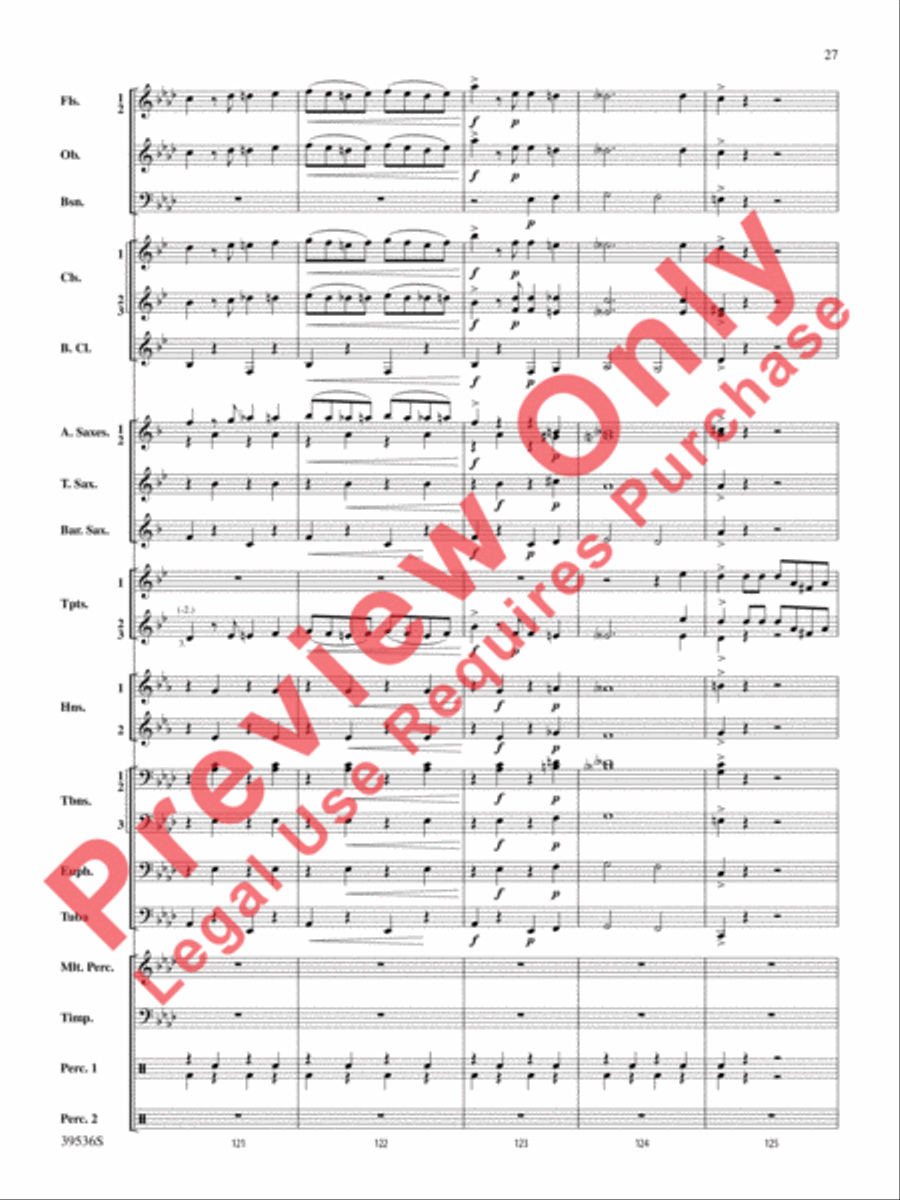Screamers! Screamers! Concert Band scores gallery preview page 28