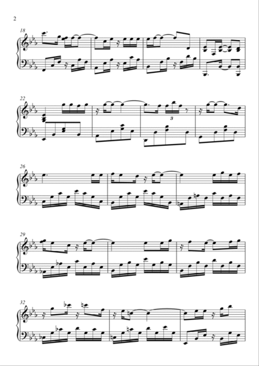 Your Song Piano Solo scores gallery preview page 2