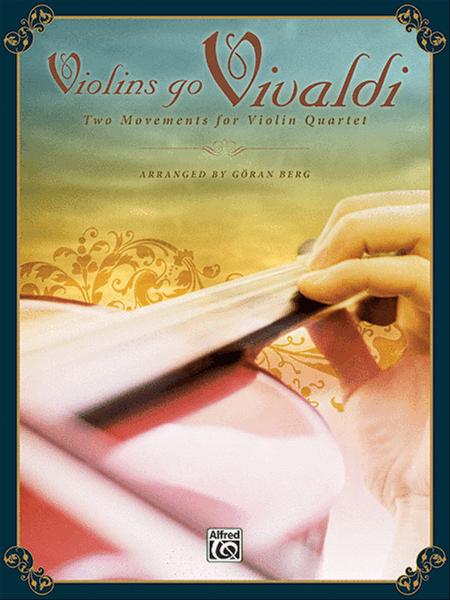 Violins Go Vivaldi -- Two Movements for Violin Quartet Small Ensemble scores gallery preview page 1