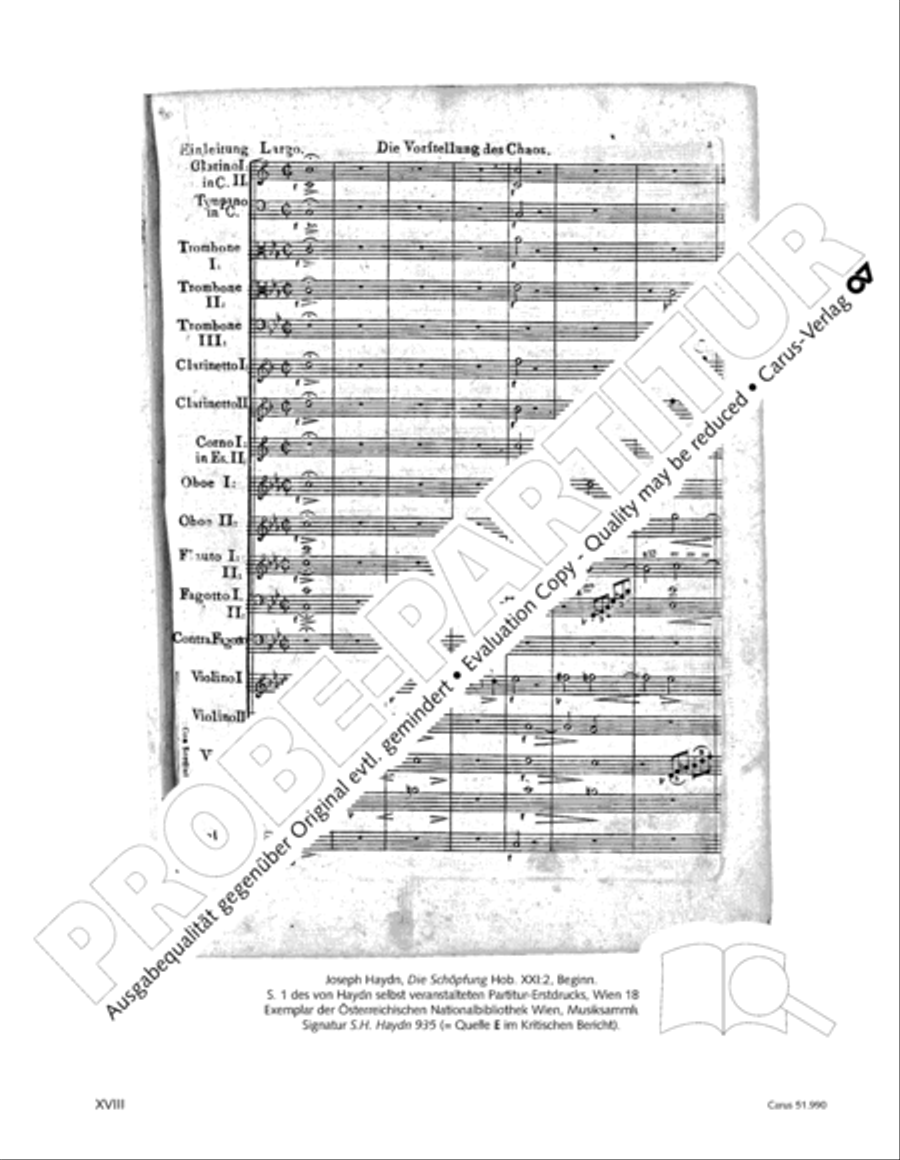 The Creation (Die Schopfung) 4-Part scores gallery preview page 19