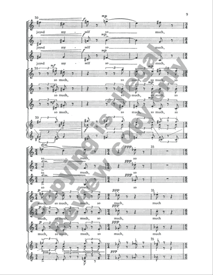 Reflections Japanese SSA scores gallery preview page 12