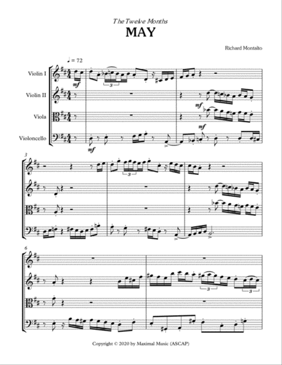 May May String Quartet scores gallery preview page 2
