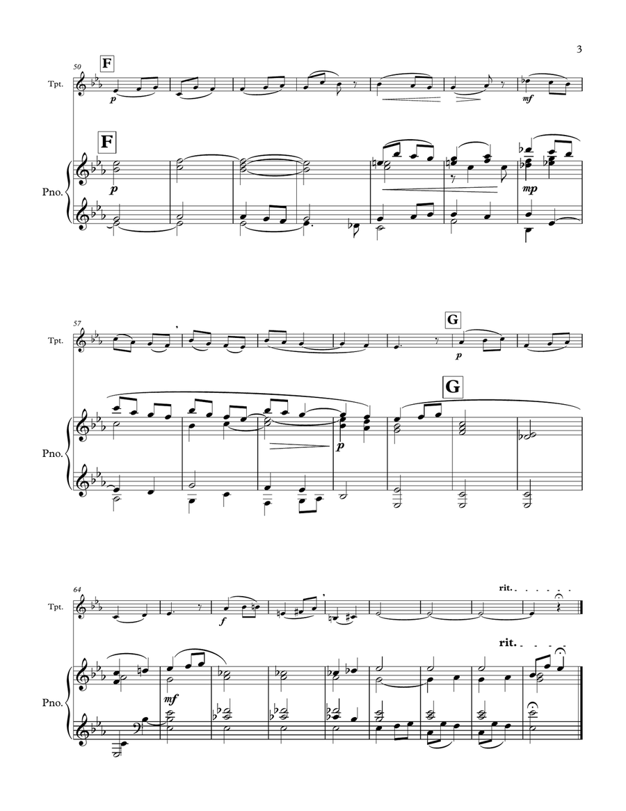 Ave Maria Ave Maria Trumpet Solo scores gallery preview page 3