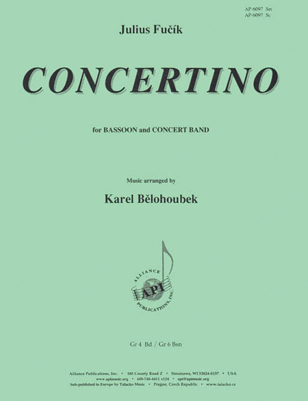 Concertino For Bassoon & Concert Band-set