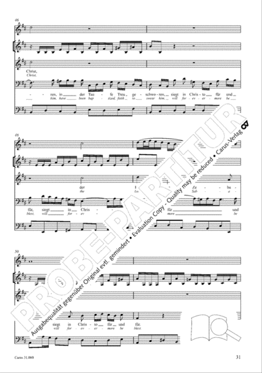 A mighty fortress is our God (Ein feste Burg ist unser Gott) 4-Part scores gallery preview page 32