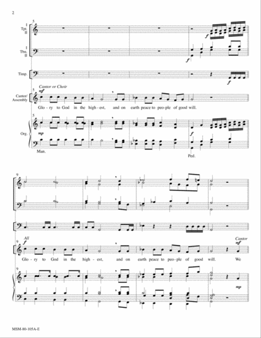 Festal Gloria (Downloadable Full Score)