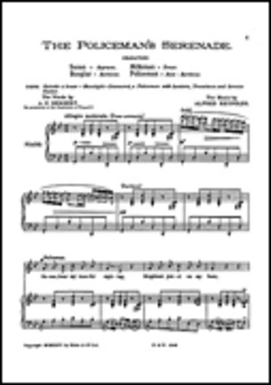 Reynolds The Policemans Serenade Vocal Score Voice scores gallery preview page 1