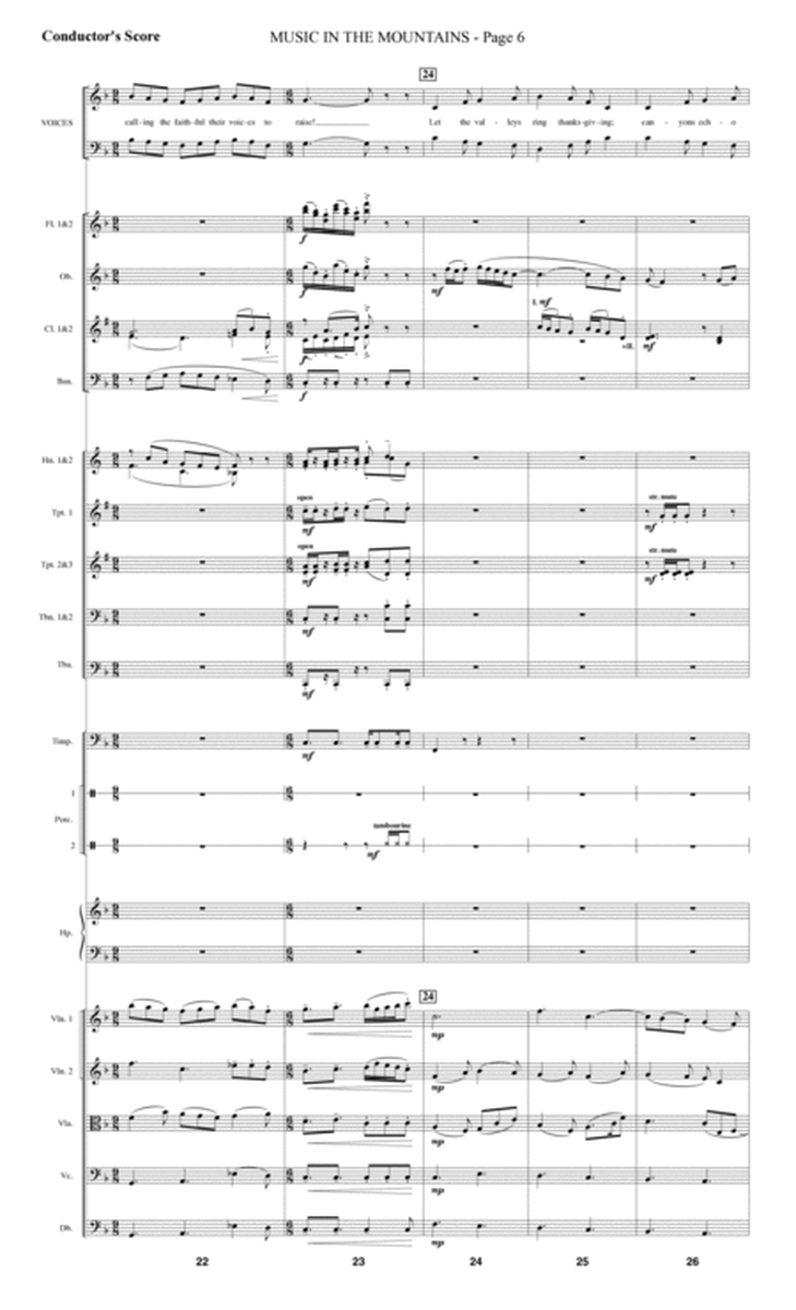Music in the Mountains - Full Score