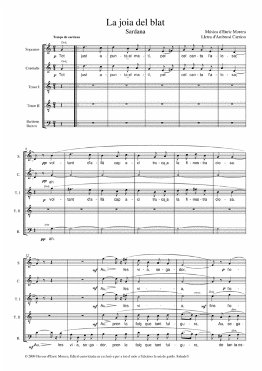 La joia del blat 4-Part scores gallery preview page 3