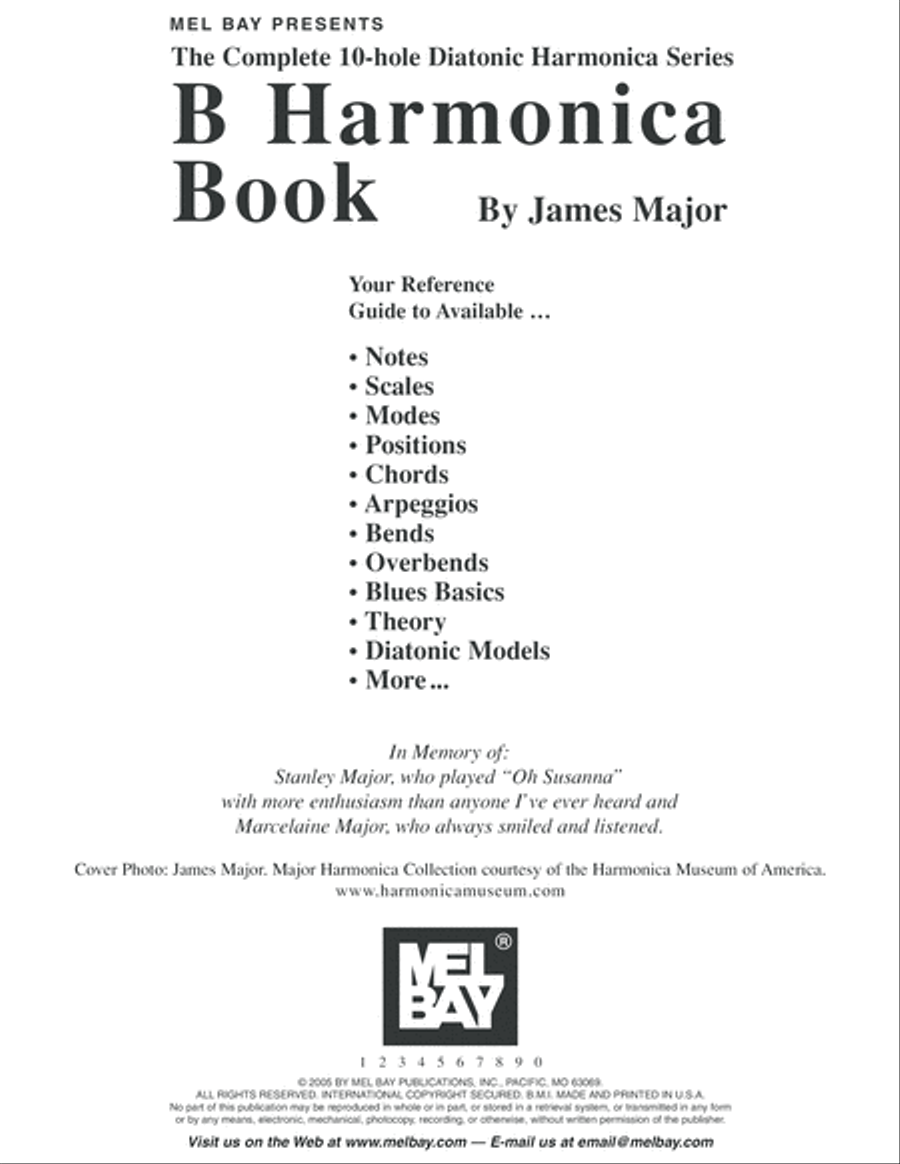 Complete 10-Hole Diatonic Harmonica Series: B Harmonica Book Harmonica scores gallery preview page 2