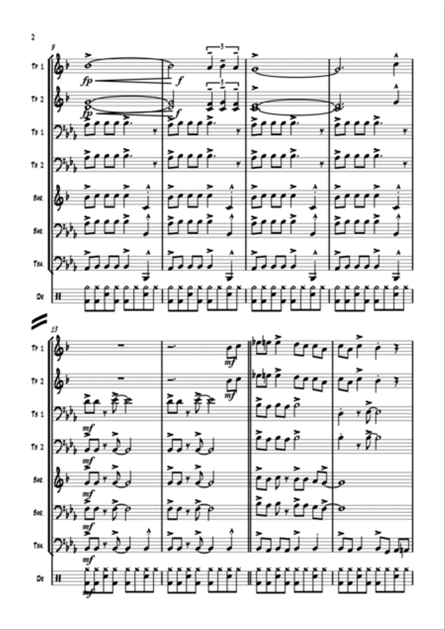 Gimme Some Lovin' Euphonium scores gallery preview page 3