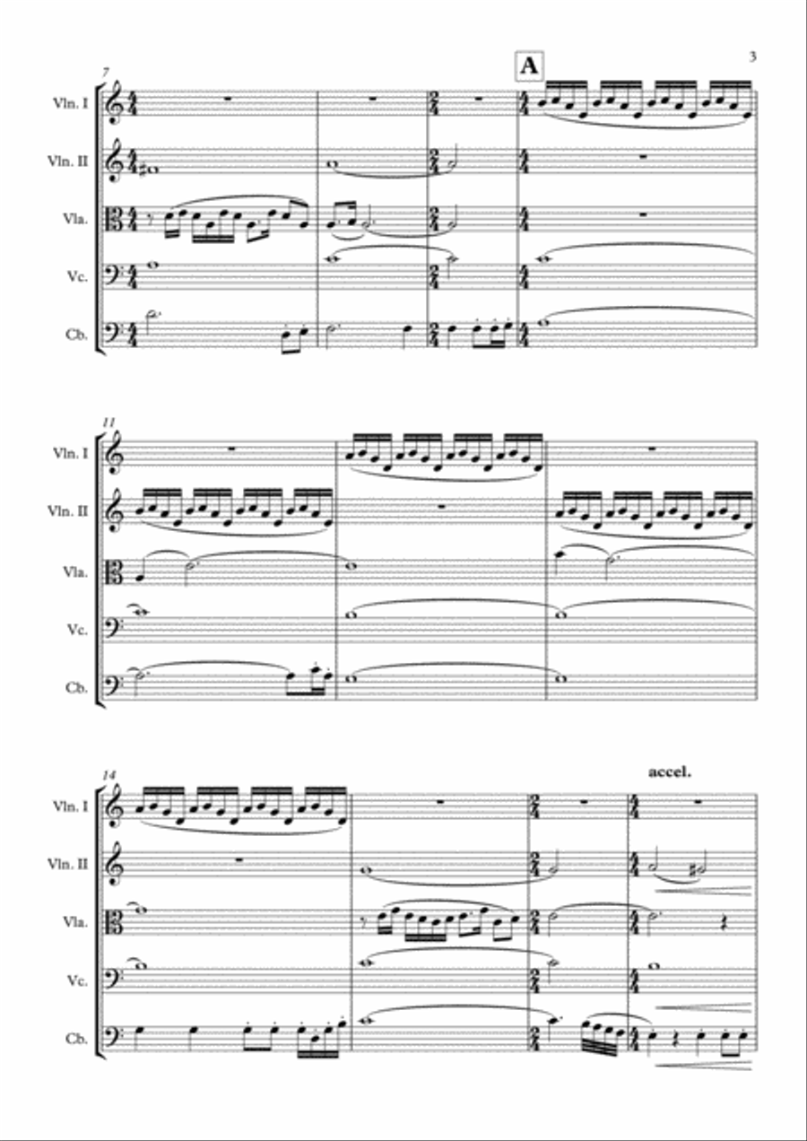 The Ecstasy Of Gold from THE GOOD, THE BAD AND THE UGLY String Quintet scores gallery preview page 4