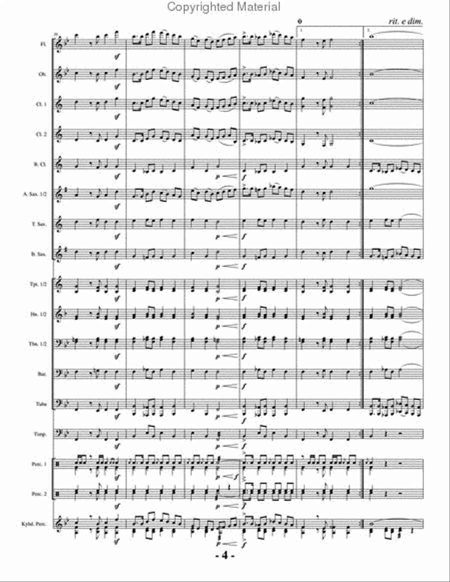 A Cowboy Life A Cowboy Life Concert Band scores gallery preview page 5
