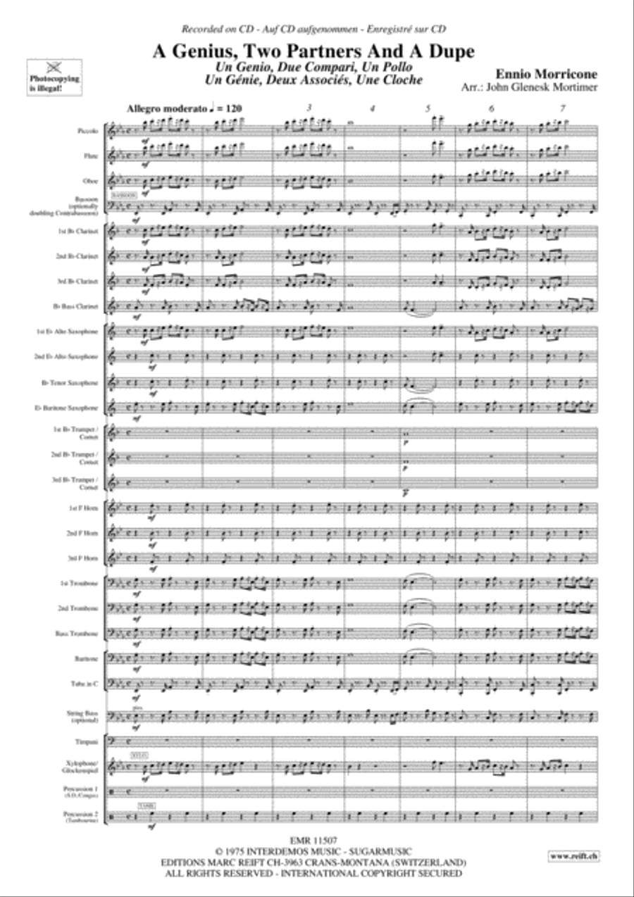 A Genius, Two Partners And A Dupe Concert Band scores gallery preview page 4