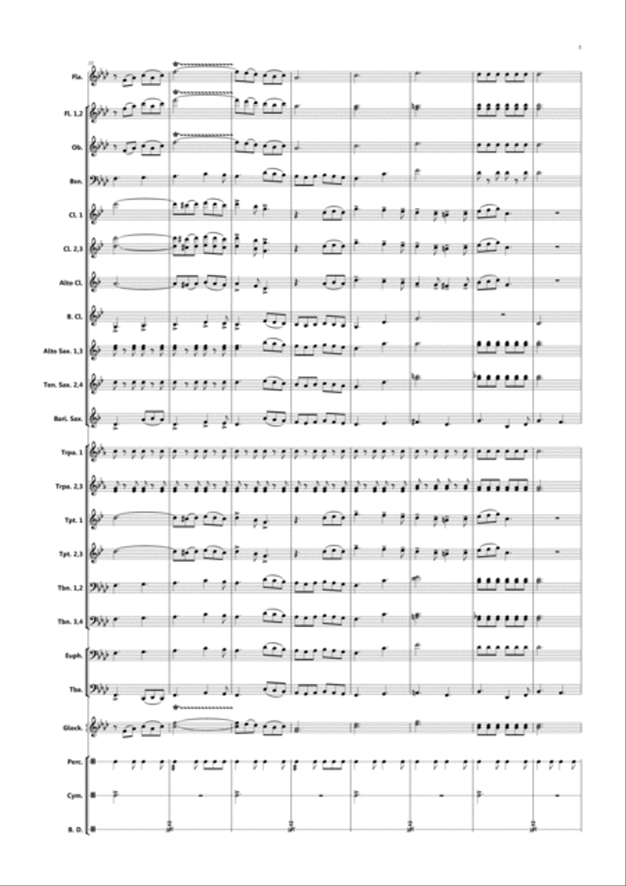 Comandante Camilo Concert Band scores gallery preview page 5