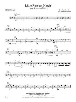 Little Russian March (from Symphony No. 2): String Bass