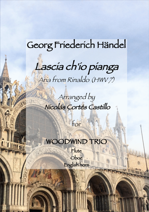 Book cover for Handel - Lascia ch'io pianga for Woodwind Trio