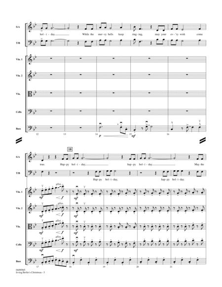 Irving Berlin's Christmas (Medley) - Full Score