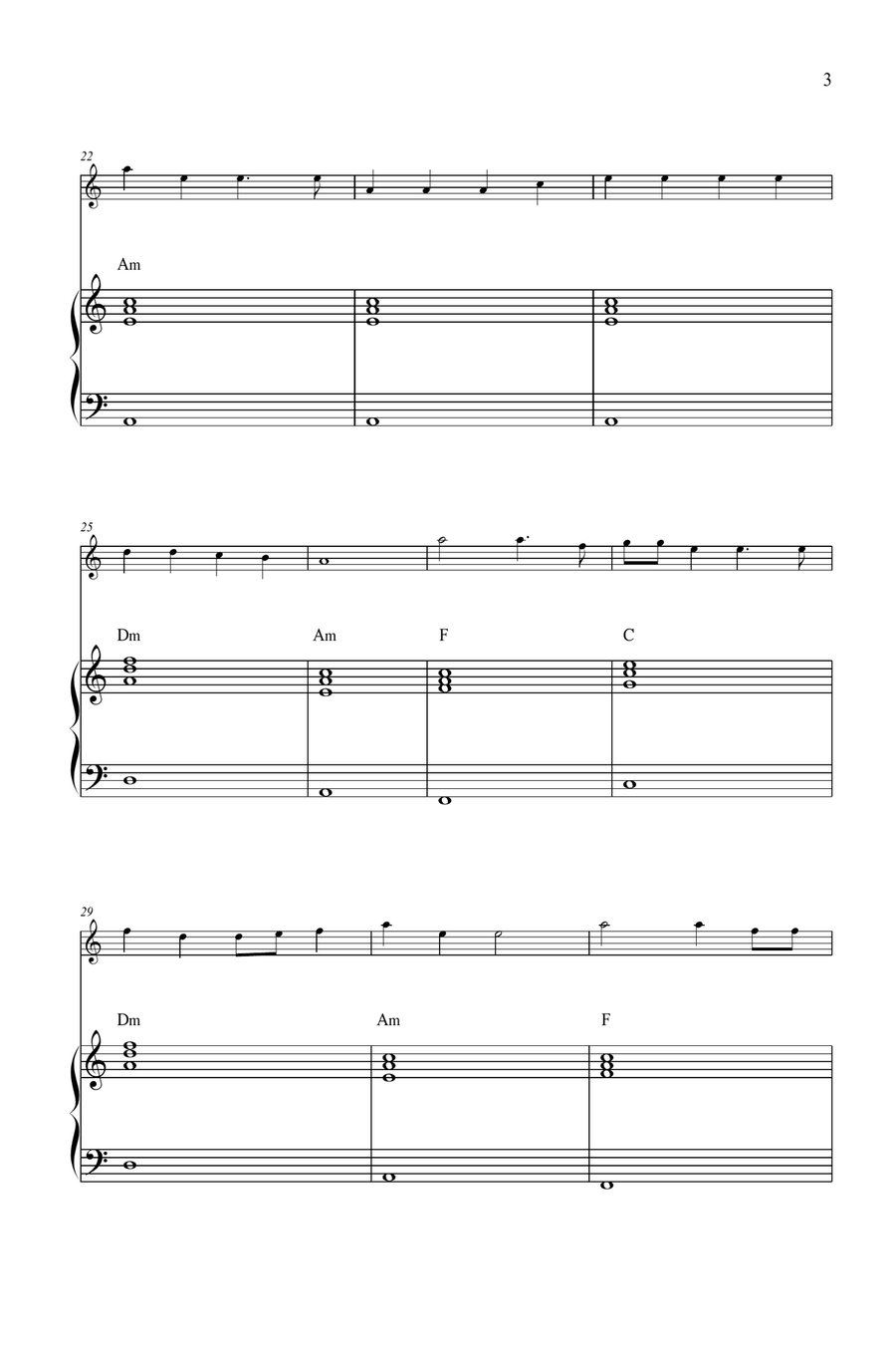 Wellerman Piano scores gallery preview page 3