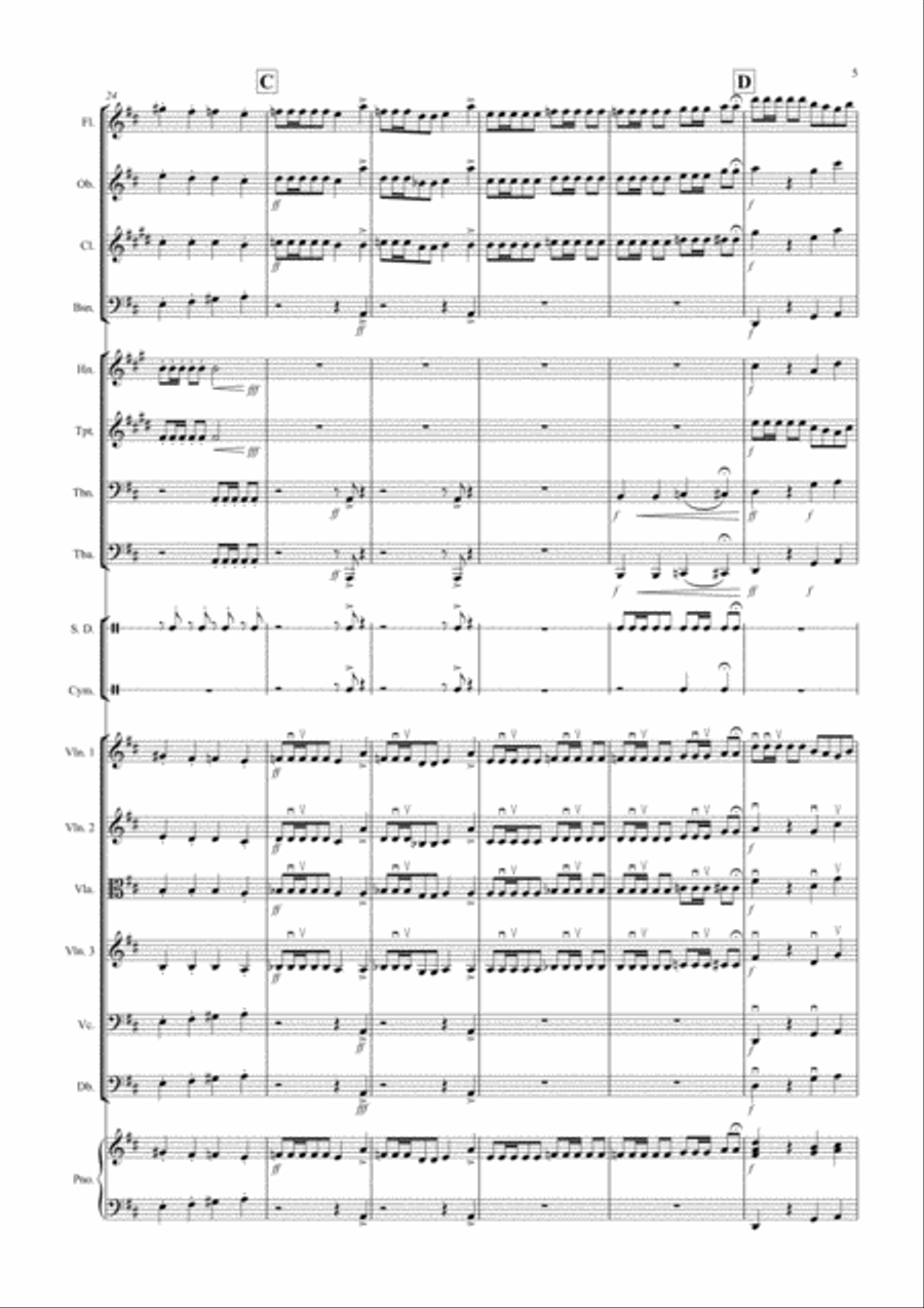 Trepak (Fantasia from Nutcracker) for School Orchestra Full Orchestra scores gallery preview page 5