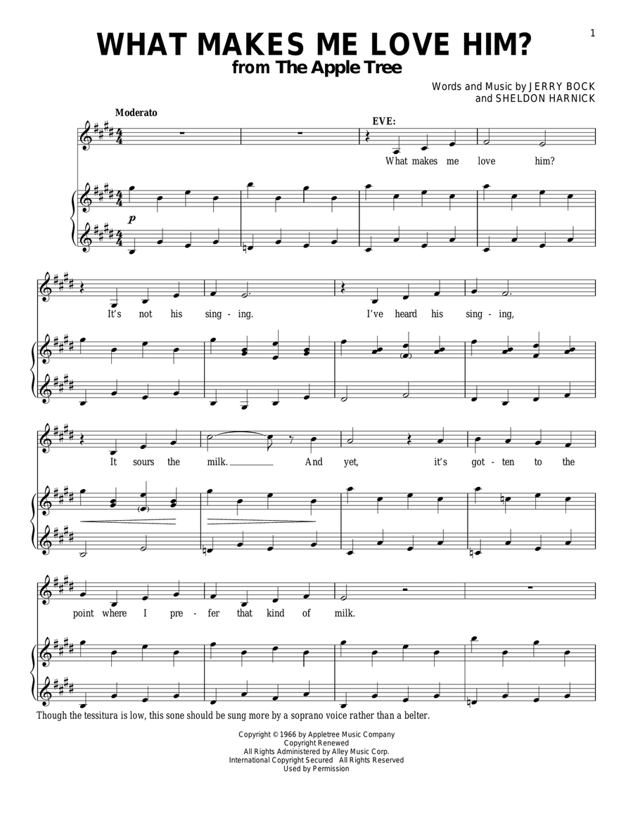 What Makes Me Love Him? What Makes Me Love Him? Piano, Vocal scores gallery preview page 1
