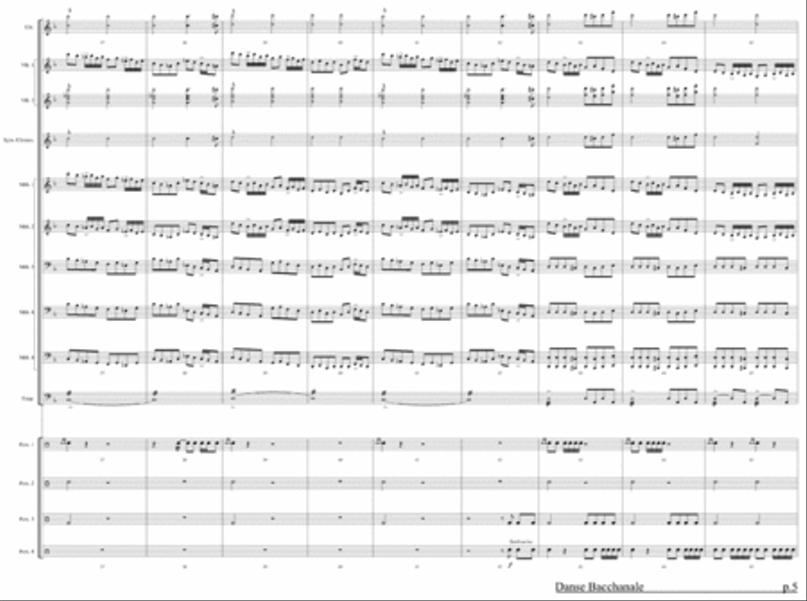 Danse Bacchanale Danse Bacchanale Percussion Ensemble scores gallery preview page 2