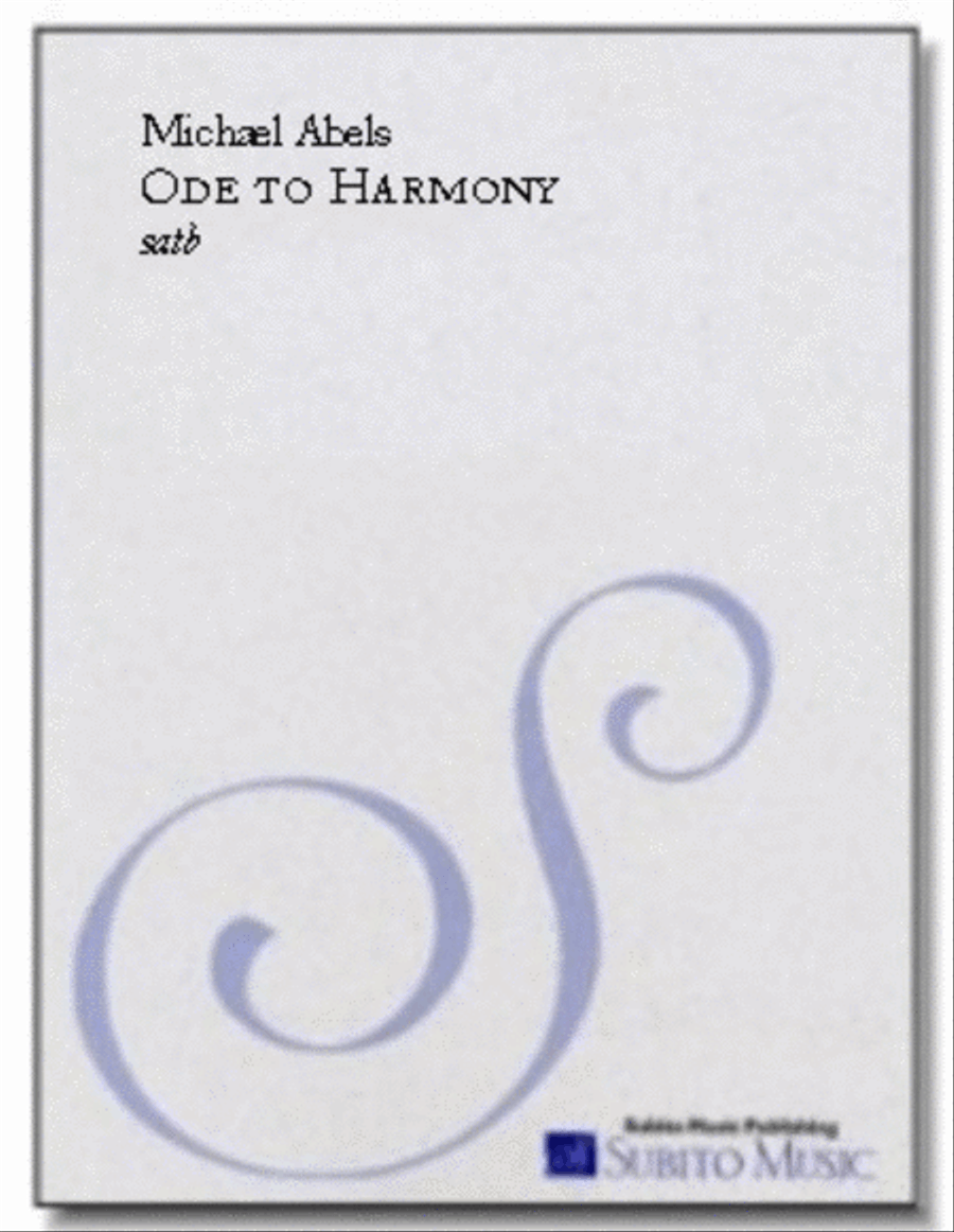 Ode To Harmony SSATB scores gallery preview page 1
