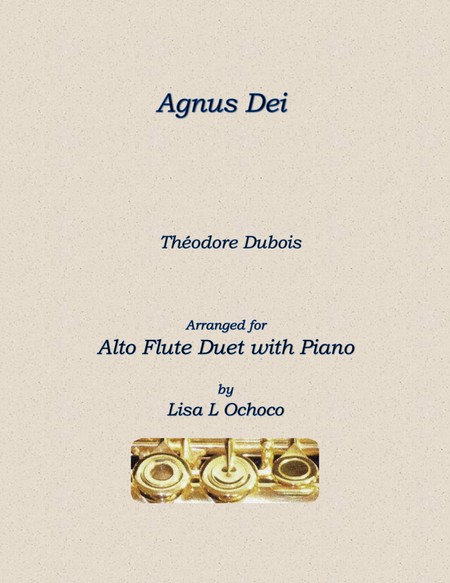 Agnus Dei for Alto Flute Duet and Piano image number null