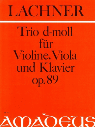 Book cover for Trio in D minor op. 89