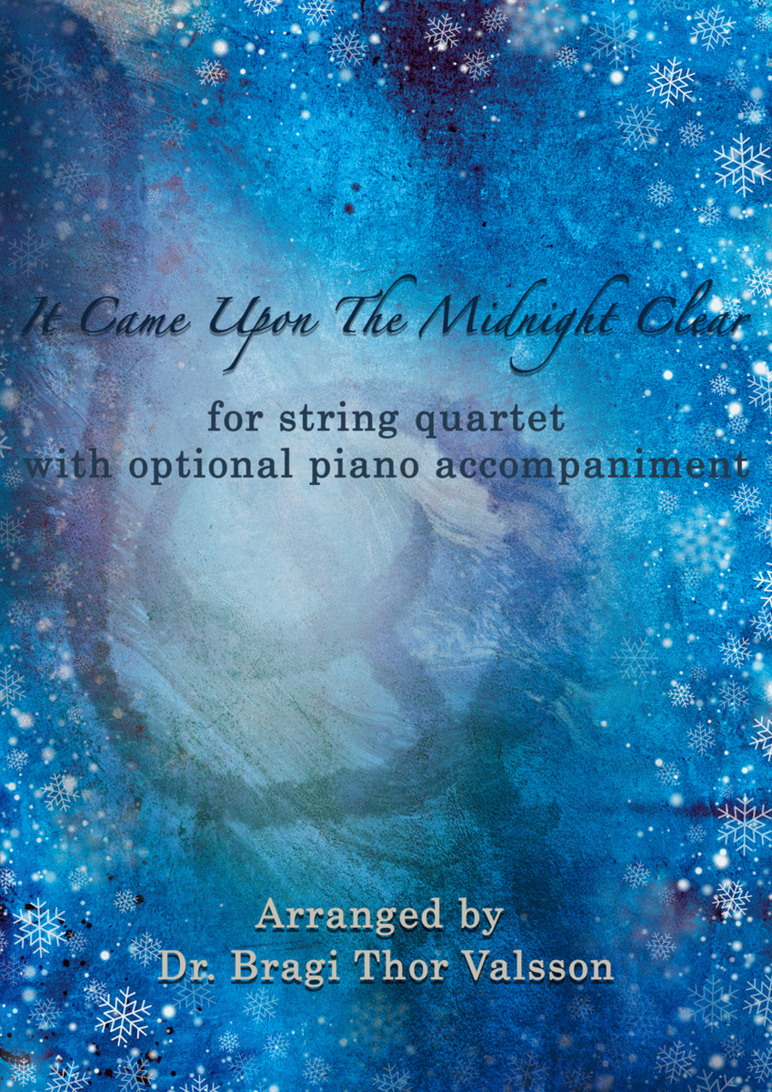 It Came Upon The Midnight Clear - String Quartet with optional Piano accompaniment image number null